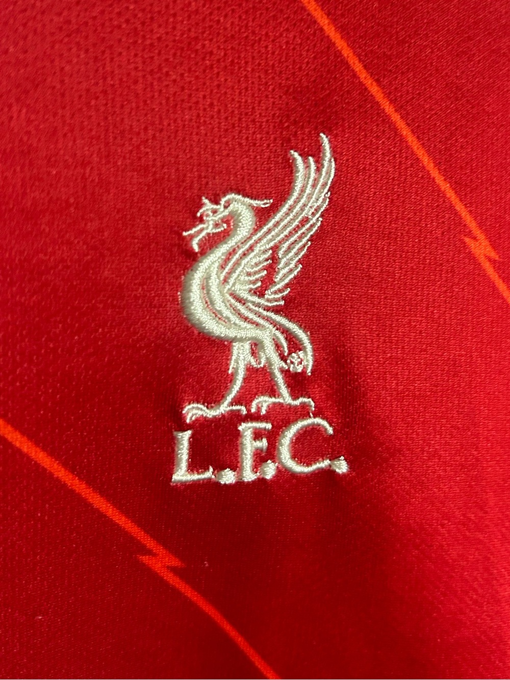 Liverpool FC Red Standard Chartered Soccer Jersey M. Salah #11 Size 28 Youth - Picture 2 of 7